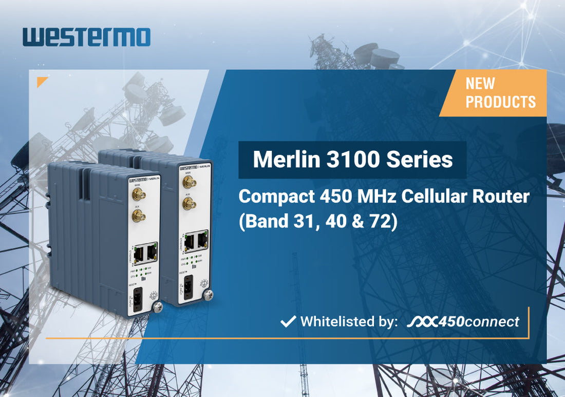 Westermo Merlin-3103 Approved for 450connect LTE 450 Network