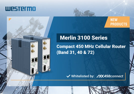 Westermo Merlin-3103 Approved for 450connect LTE 450 Network